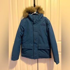 The North Face Mens M Arctic Parka Monterey Blue Dryvent 600FP Down